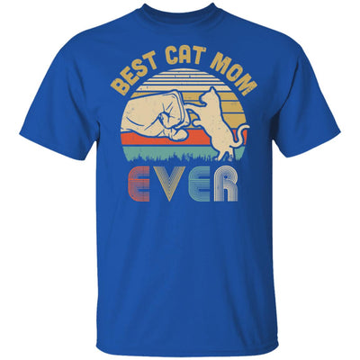 Vintage Best Cat Mom Ever Bump Fit Funny Mom Gifts T-Shirt & Hoodie | Teecentury.com