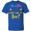 Gender Reveal Pink Or Blue What Will It Bee He Or She Family T-Shirt & Hoodie | Teecentury.com