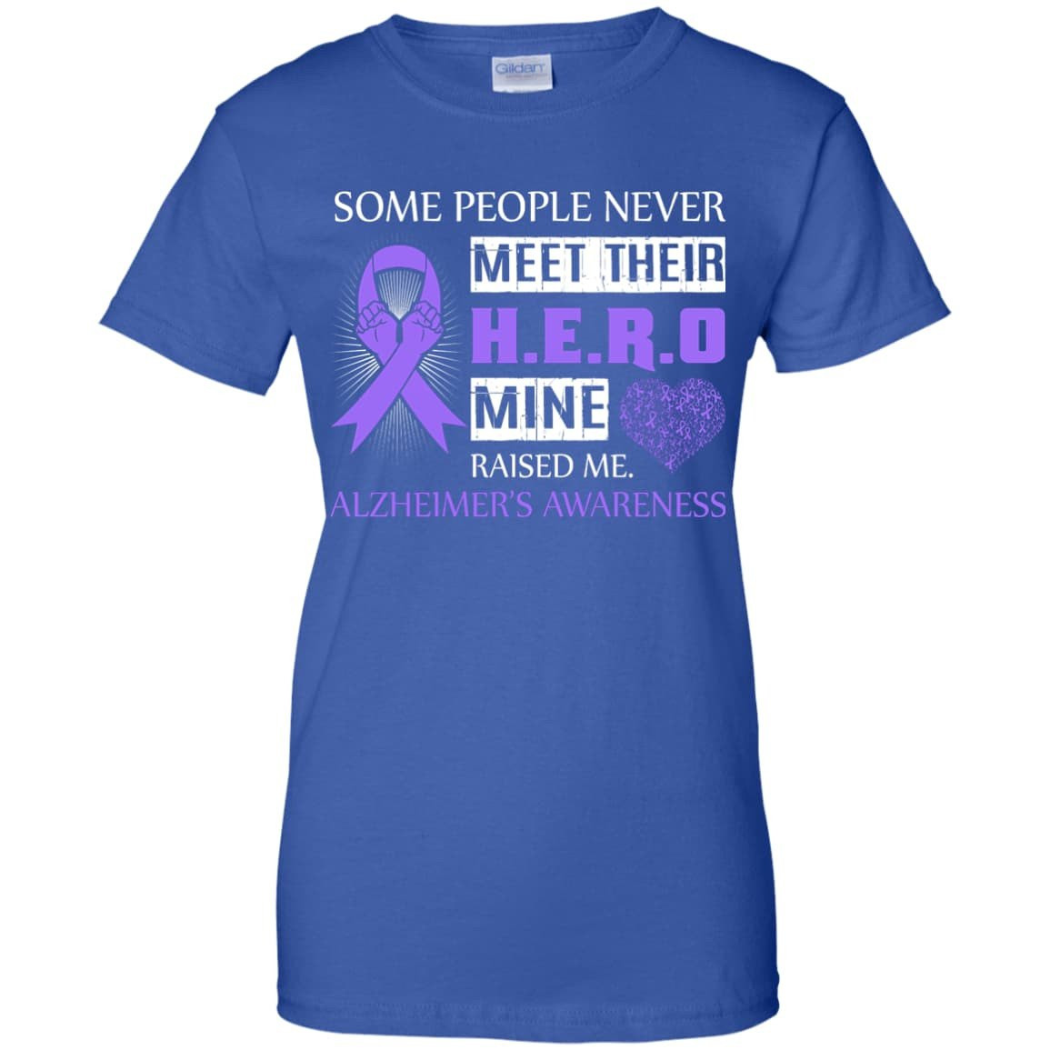 Alzheimer's Awareness Some People Never Meet Hero T-Shirt & Hoodie | Teecentury.com