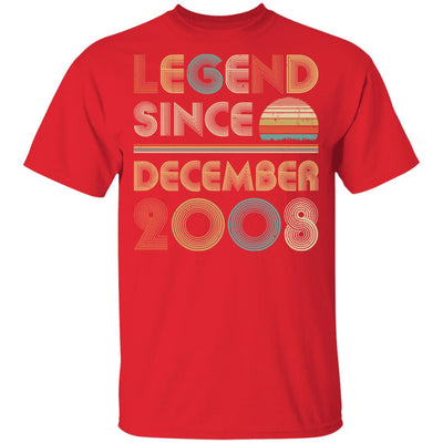 Legend Since December 2008 Vintage 14th Birthday Gifts Youth Youth Shirt | Teecentury.com
