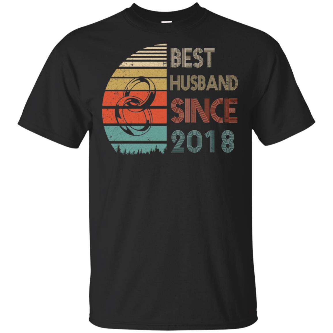 4th Wedding Anniversary Gifts Best Husband Since 2018 T-Shirt & Hoodie | Teecentury.com