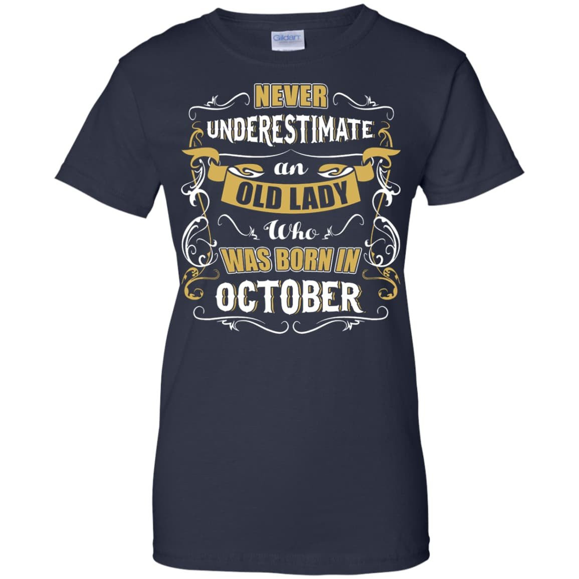 An Old Lady Who Was Born In October T-Shirt & Hoodie | Teecentury.com