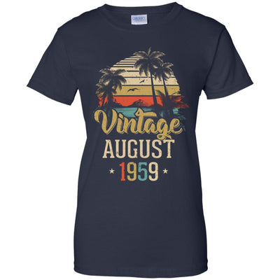 Retro Classic Vintage August 1959 63th Birthday Gift T-Shirt & Hoodie | Teecentury.com