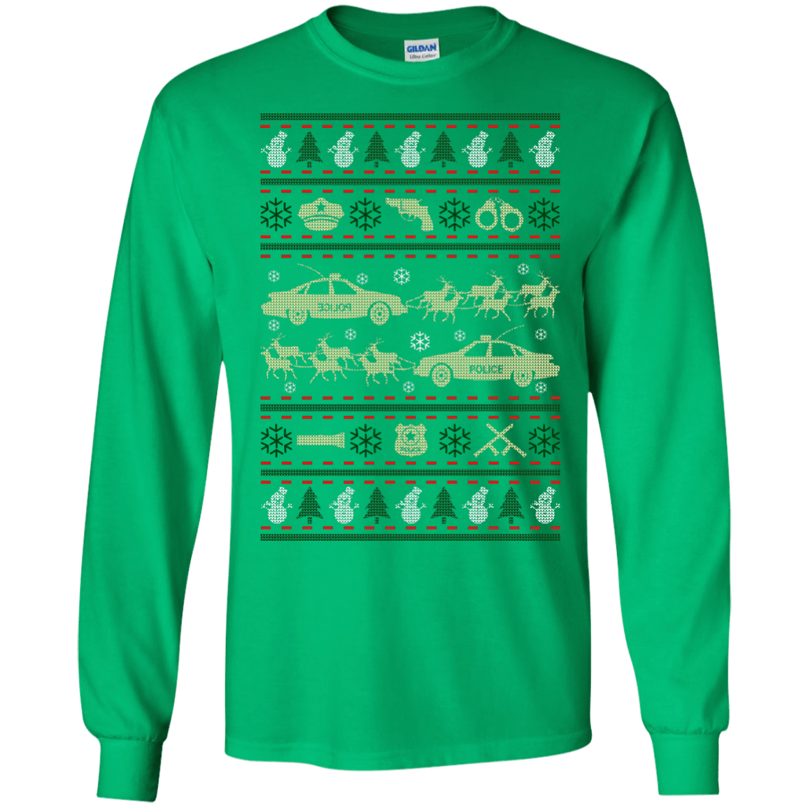 Police Christmas Ugly Sweater T-Shirt & Hoodie | Teecentury.com