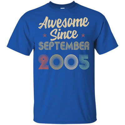 Awesome Since September 2005 Vintage 17th Birthday Gifts T-Shirt & Hoodie | Teecentury.com