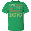 Epic Since January 2010 Vintage 12th Birthday Gifts Youth Youth Shirt | Teecentury.com