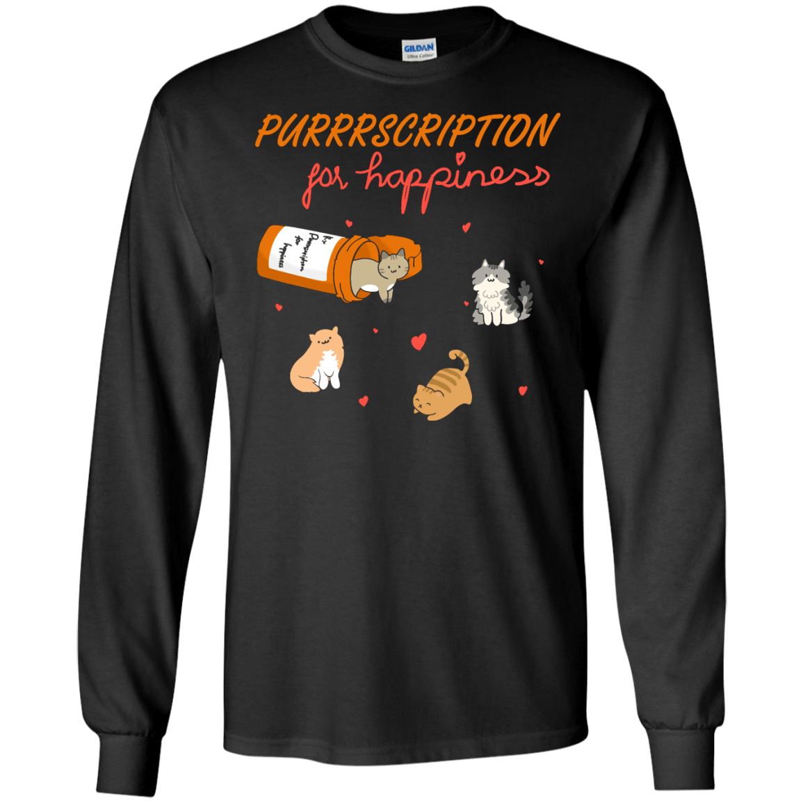 Purrrscription For Happiness T-Shirt & Hoodie | Teecentury.com