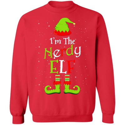 I'm The Nerdy Elf Family Matching Funny Christmas Group Gift T-Shirt & Sweatshirt | Teecentury.com