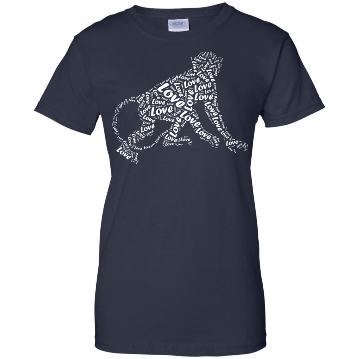 I Love Monkey T-Shirt Word Graphic Tee T-Shirt & Hoodie | Teecentury.com