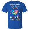 I Wear A Puzzle For My Son Autism Awareness T-Shirt & Hoodie | Teecentury.com