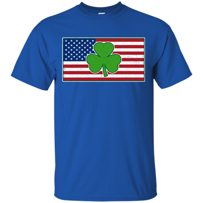 Shamrock Ireland USA Irish American Flag Gift T-Shirt & Hoodie | Teecentury.com