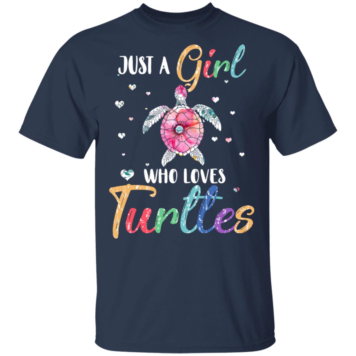 Just A Girl Who Loves Turtles Cute Turtle Lover T-Shirt & Hoodie | Teecentury.com