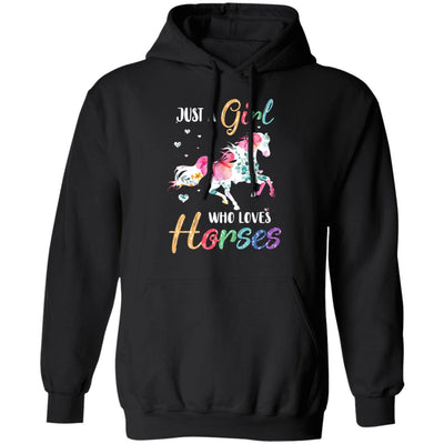 Just A Girl Who Loves Horses Cute Horse Lover T-Shirt & Hoodie | Teecentury.com