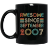 Awesome Since September 2007 Vintage 15th Birthday Gifts Mug Coffee Mug | Teecentury.com