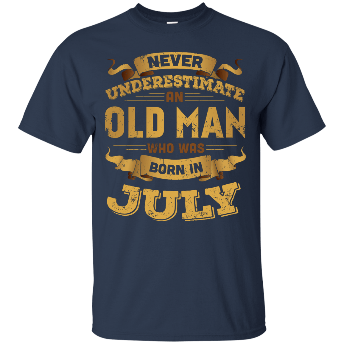 Never Underestimate An Old Man Who Was Born In July T-Shirt & Hoodie | Teecentury.com