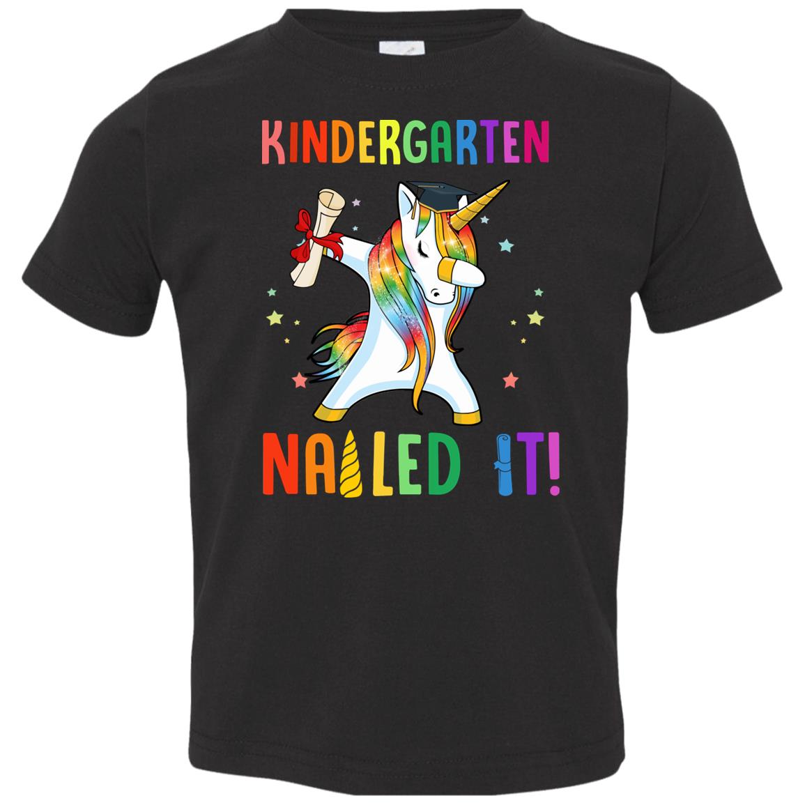 Dabbing Kindergarten Unicorn Nailed It Graduation Class Of 2022 Youth Youth Shirt | Teecentury.com