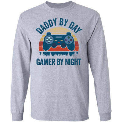 Daddy By Day Gamer By Night Funny Video Game T-Shirt & Hoodie | Teecentury.com