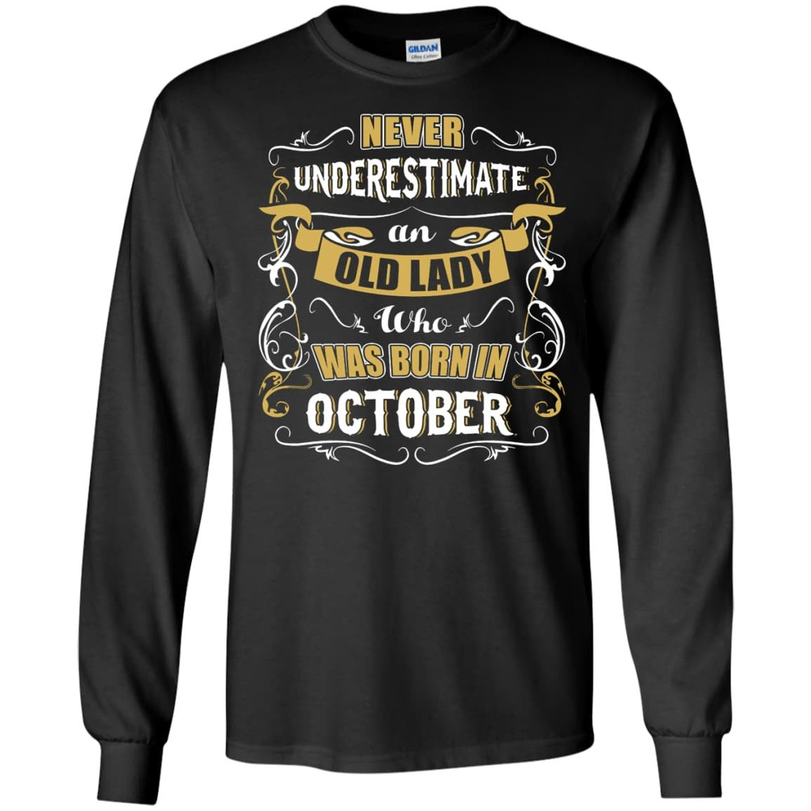 An Old Lady Who Was Born In October T-Shirt & Hoodie | Teecentury.com