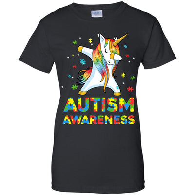 Dabbing Unicorn Puzzle Autism Awareness For Girls T-Shirt & Hoodie | Teecentury.com