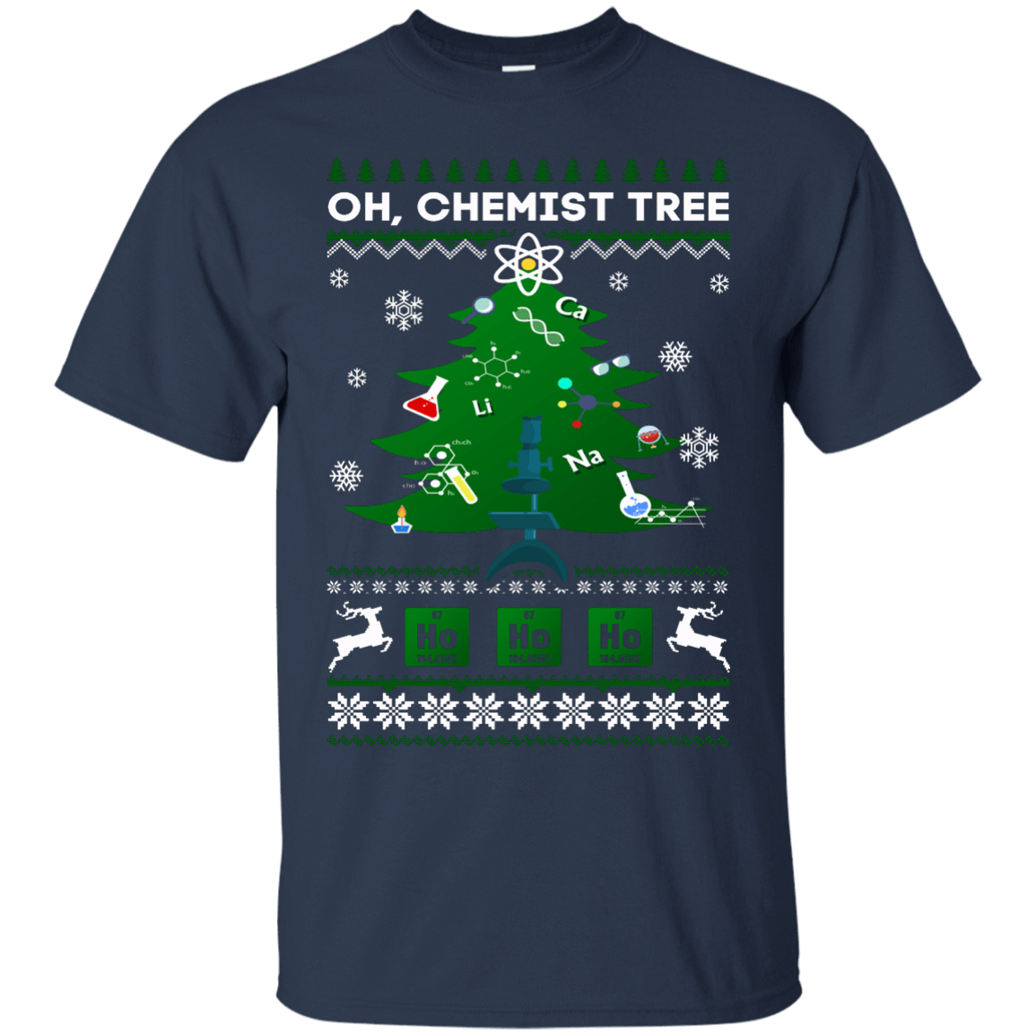 Oh Chemistry Tree Science Christmas Ugly Sweater Gift T-Shirt & Hoodie | Teecentury.com