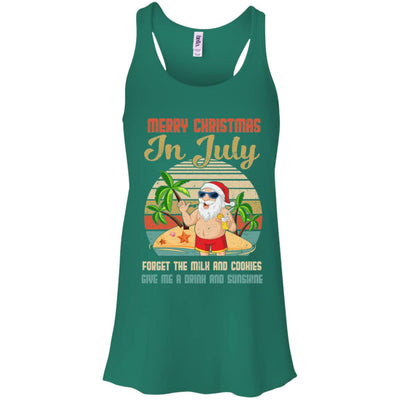 Funny Vintage Retro Santa Merry Christmas In July Gift T-Shirt & Tank Top | Teecentury.com