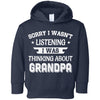 Sorry Not Listening Thinking About Grandpa Funny Kids Youth Youth Shirt | Teecentury.com