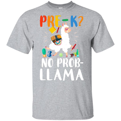Pre-K No Prob Llama Funny First Day Of School Youth Youth Shirt | Teecentury.com