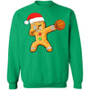 Dabbing Gingerbread Santa Basketball Christmas Pajama Gifts T-Shirt & Sweatshirt | Teecentury.com