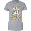 Dabbing Unicorn Puzzle Autism Awareness For Girls T-Shirt & Hoodie | Teecentury.com