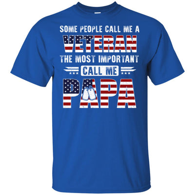 Some People Call Me A Veteran Papa Fathers Day Gifts T-Shirt & Hoodie | Teecentury.com