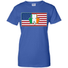 Shamrock Irish Ireland American USA Flag Gift T-Shirt & Hoodie | Teecentury.com