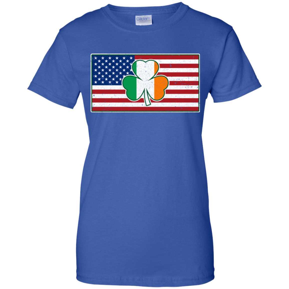 Shamrock Irish Ireland American USA Flag Gift T-Shirt & Hoodie | Teecentury.com
