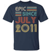 Epic Since July 2011 Vintage 11th Birthday Gifts Youth Youth Shirt | Teecentury.com