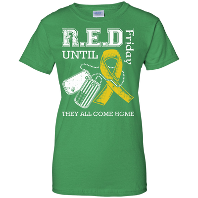 Red Friday Until They All Come Home T-Shirt & Hoodie | Teecentury.com