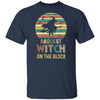 Baddest Witch On The Block Vintage Funny Halloween Gift T-Shirt & Hoodie | Teecentury.com