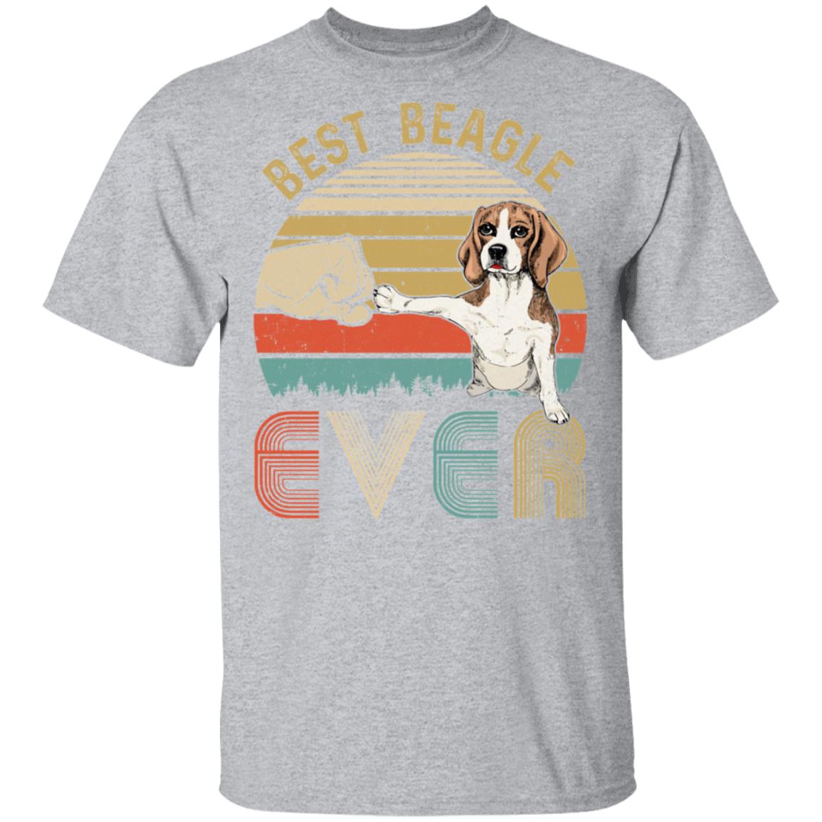 Vintage Best Beagle Dad Ever Bump Fit Funny Dad Gifts T-Shirt & Hoodie | Teecentury.com