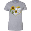 Sunflower Teach Love Inspire Teaching Gift For Teacher T-Shirt & Hoodie | Teecentury.com