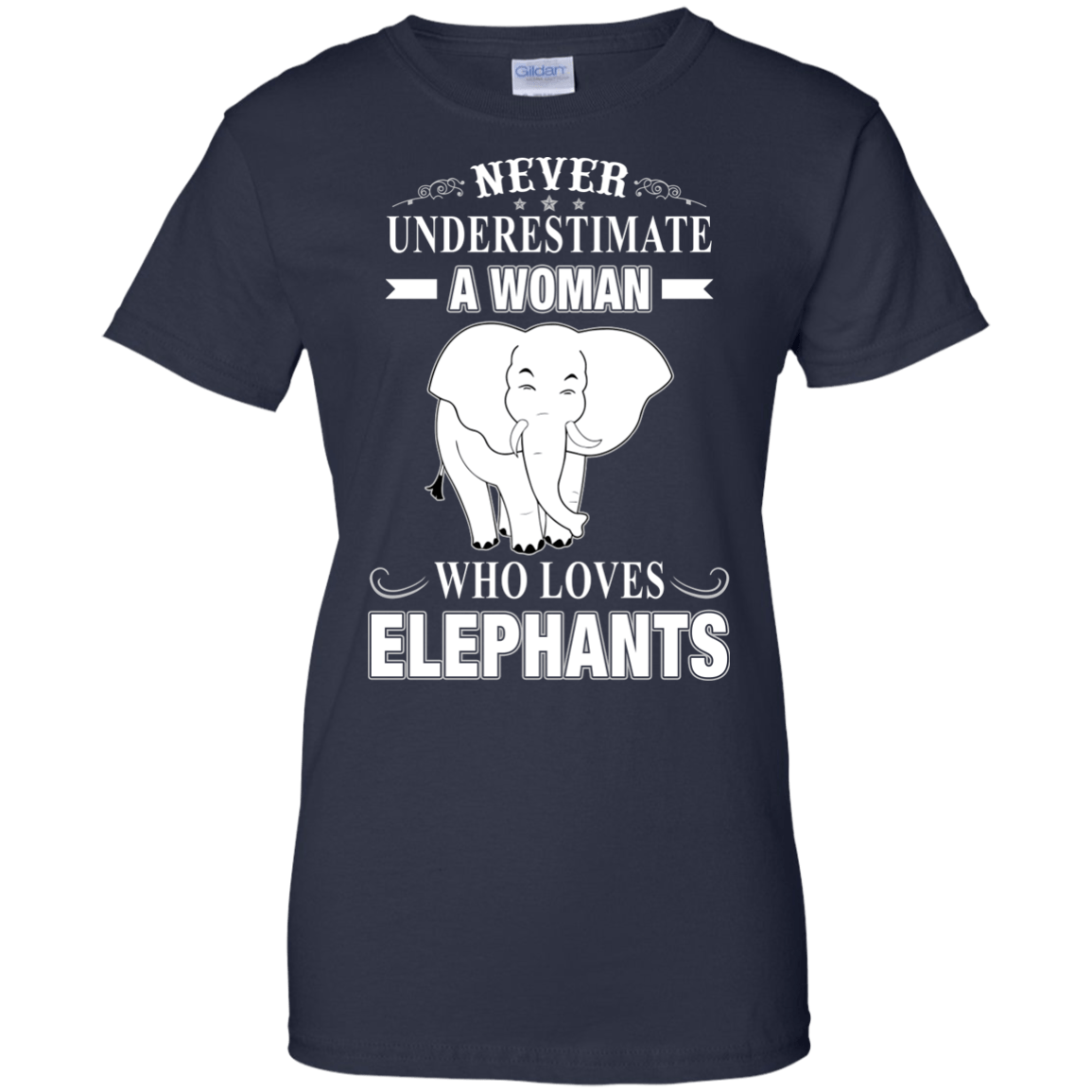 Never Underestimate Woman Loves Elephant T-Shirt & Hoodie | Teecentury.com