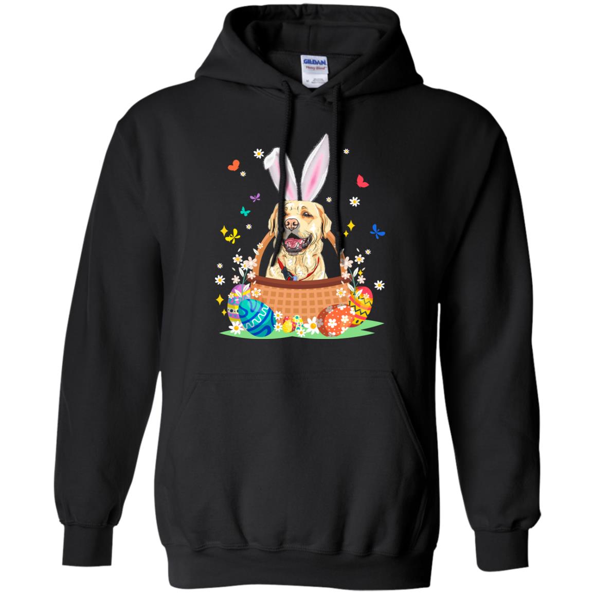 Labrador Bunny Hat Rabbit Easter Eggs T-Shirt & Hoodie | Teecentury.com