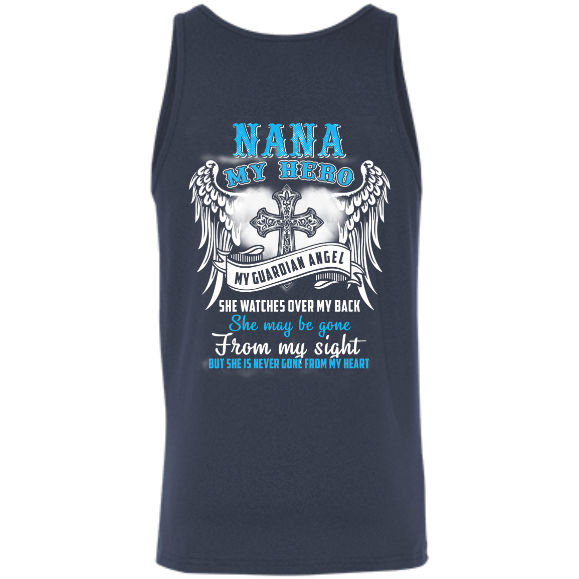 My Nana My Hero My Guardian Angel She Watches Over My Back T-Shirt & Hoodie | Teecentury.com