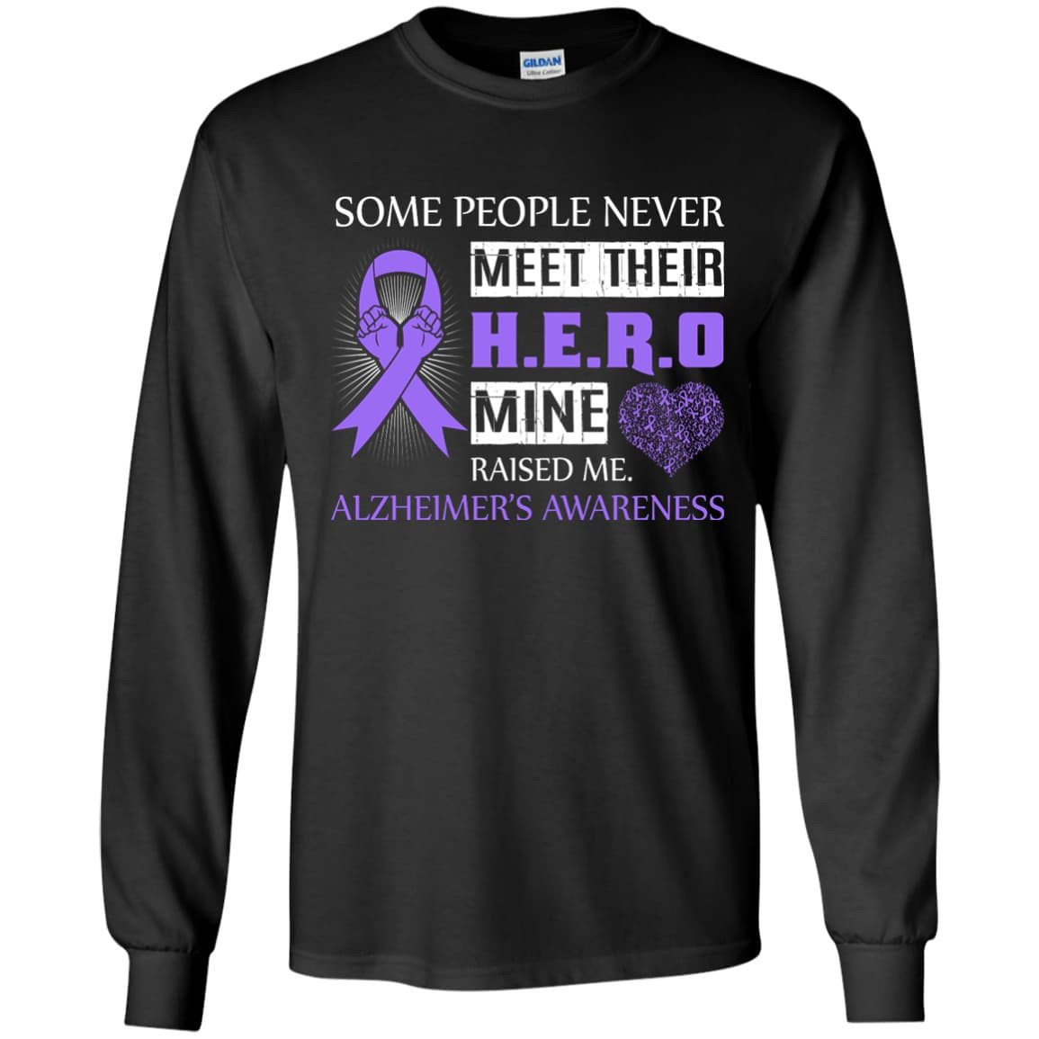 Alzheimer's Awareness Some People Never Meet Hero T-Shirt & Hoodie | Teecentury.com