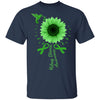 Hummingbird Sunflower Green Kidney Disease Awareness T-Shirt & Hoodie | Teecentury.com