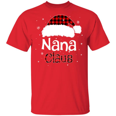 Santa Nana Claus Red Plaid Family Pajamas Christmas Gift T-Shirt & Sweatshirt | Teecentury.com