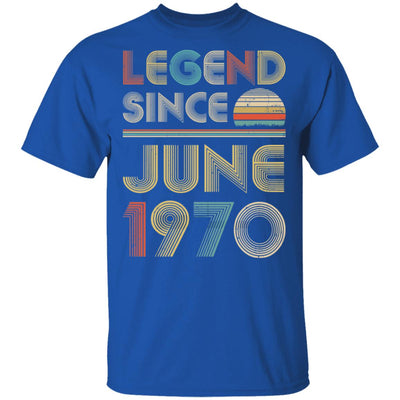 Legend Since June 1970 Vintage 52th Birthday Gifts T-Shirt & Hoodie | Teecentury.com