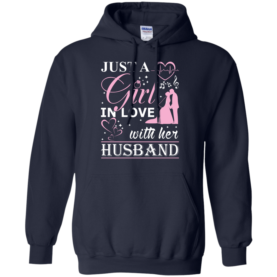 Just A Girl In Love With Her Husband T-Shirt & Hoodie | Teecentury.com
