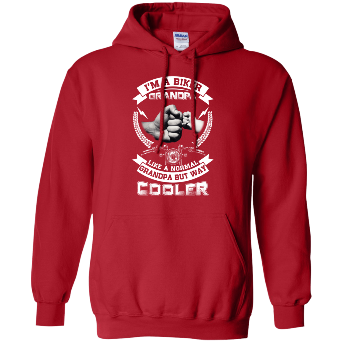 I'm A Biker Grandpa Like A Normal Grandpa But Way Cooler T-Shirt & Hoodie | Teecentury.com