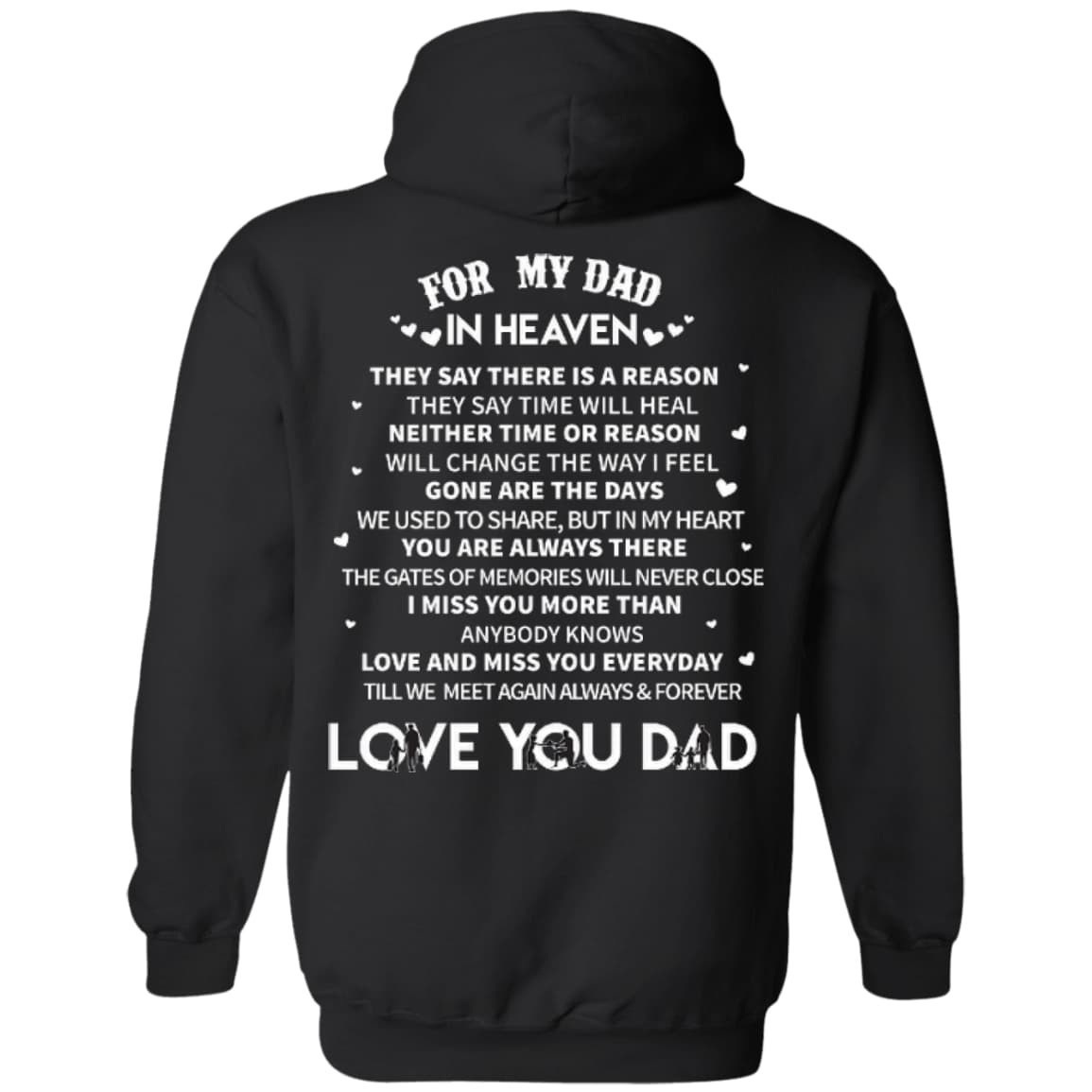 For My Dad In Heaven T-Shirt & Hoodie | Teecentury.com