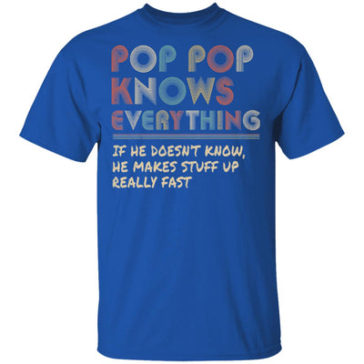 Pop Pop Know Everything Vintage Pop Pop Father's Day Gift T-Shirt & Hoodie | Teecentury.com