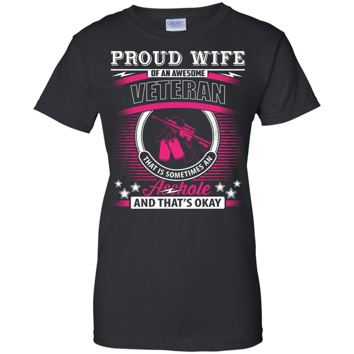 Proud Wife Of An Awesome Veteran T-Shirt & Hoodie | Teecentury.com