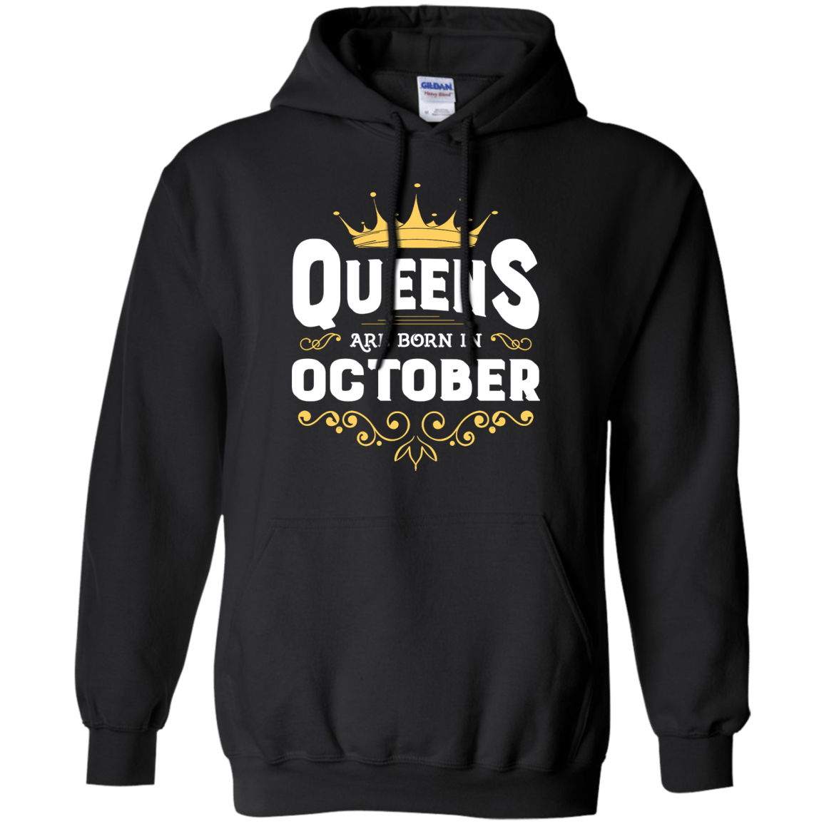 Queens Are Born In October T-Shirt & Hoodie | Teecentury.com